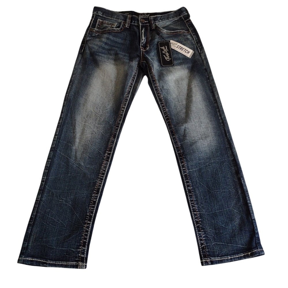 True Luck 30/30 Straight Blue Jeans